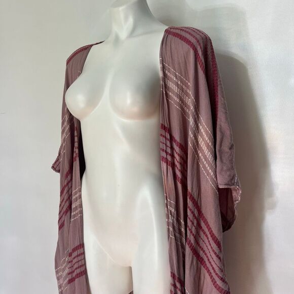 A.N.A. 100% rayon kimono coverup poncho - Picture 5 of 6